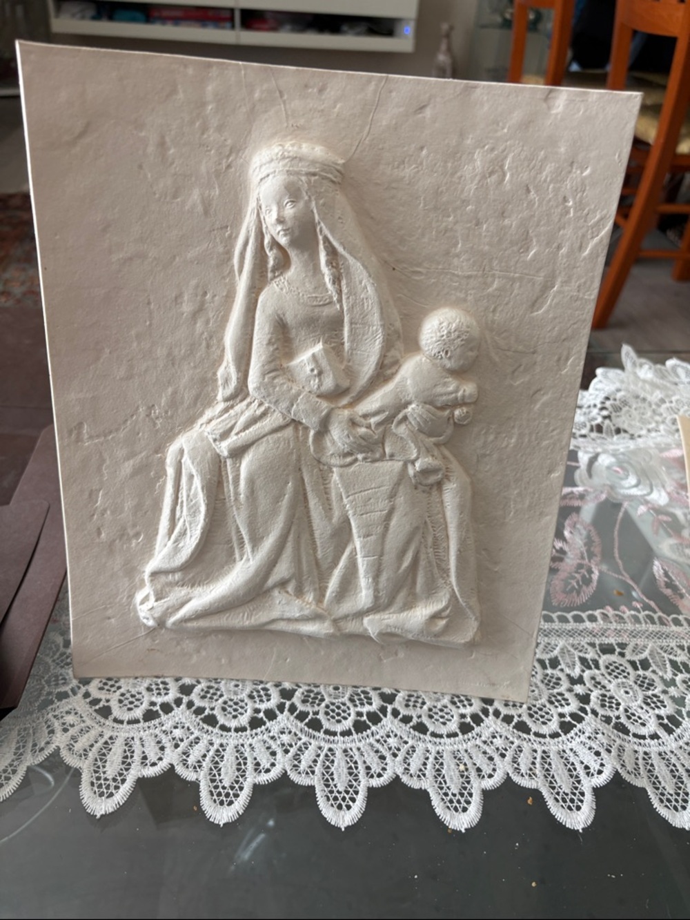 Relief: Seated Mother and Child